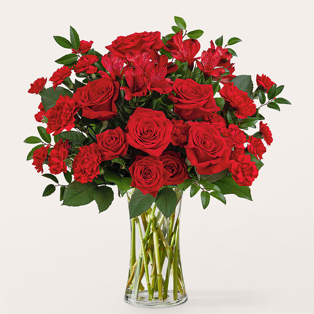Brilliant Ruby Bouquet – Bloom Boutique Ny, Lake Grove NY