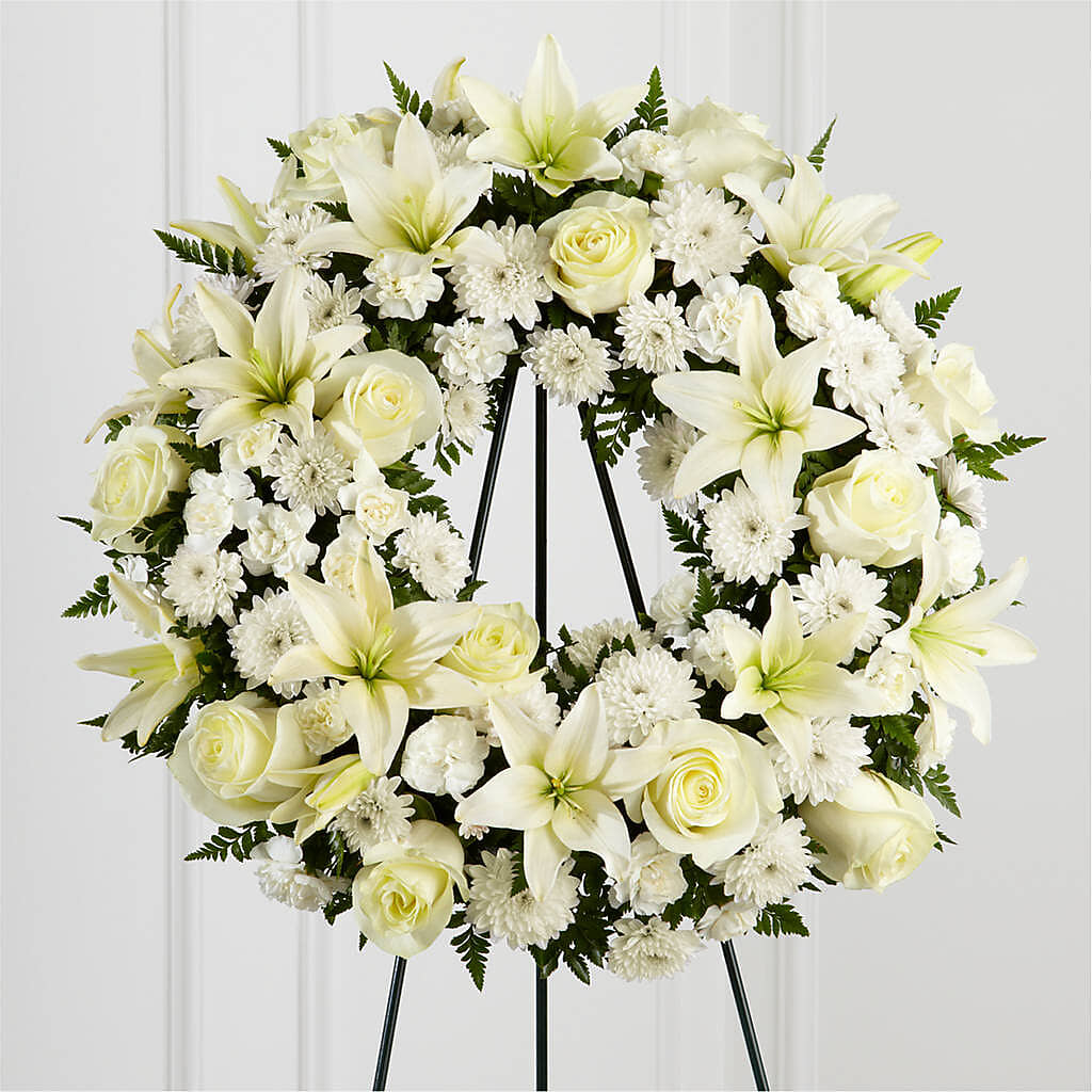 Treasured Tribute Wreath – Bloom Boutique Ny, Lake Grove NY