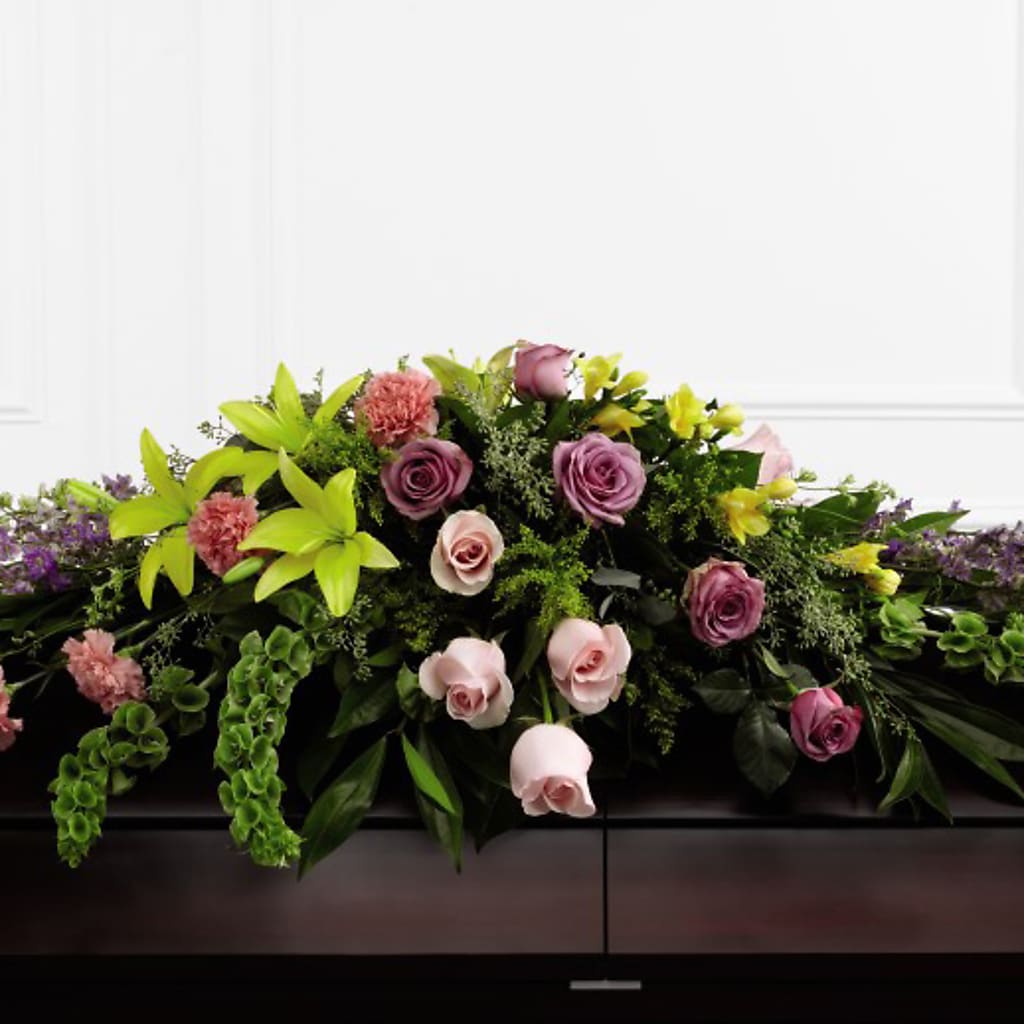 Forever Beloved Casket Spray – Bloom Boutique Ny, Lake Grove NY
