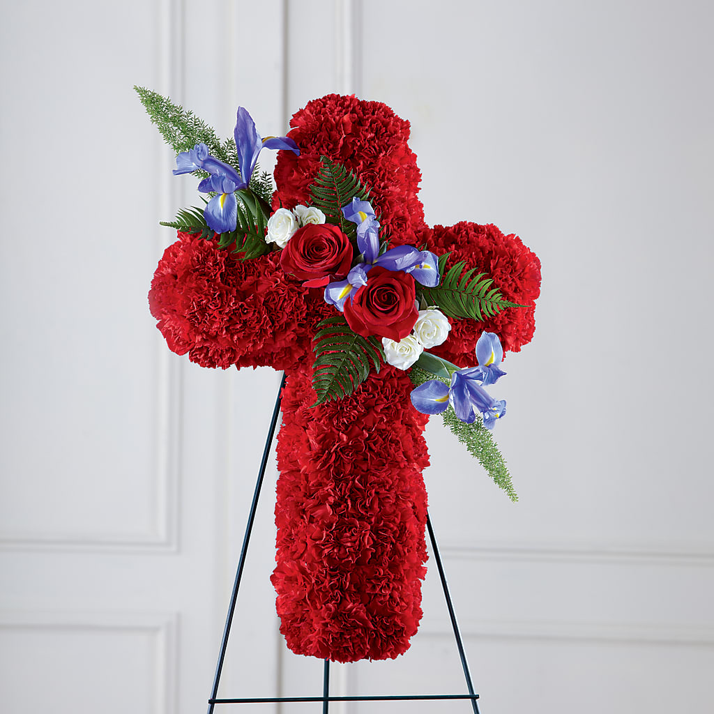 Faithful Hero Floral Cross – Bloom Boutique Ny, Lake Grove NY