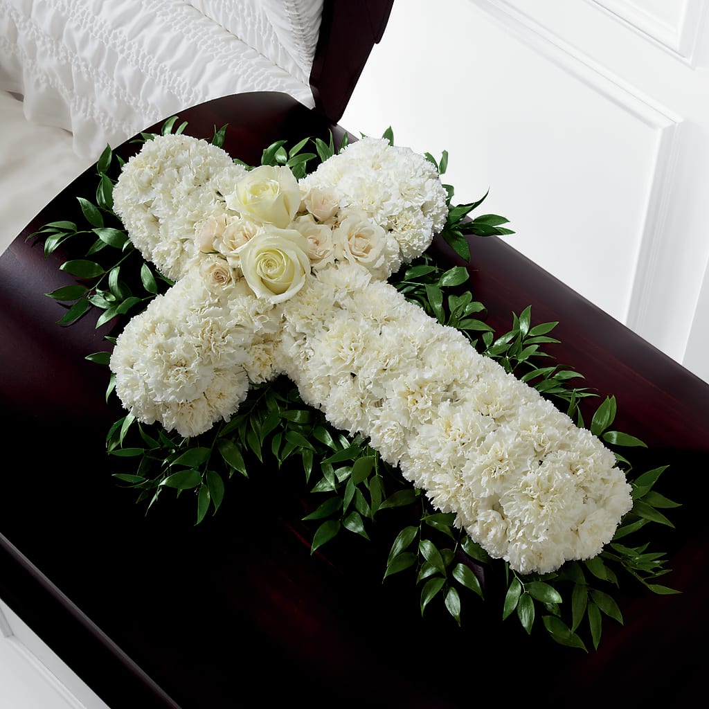 Peaceful Memories Casket Spray (Standard) – Bloom Boutique Ny, Lake Grove NY