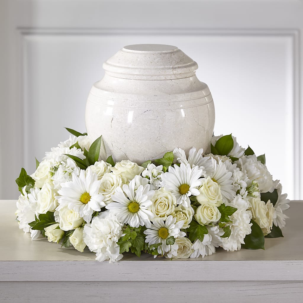 Ivory Gardens Cremation Adornment – Bloom Boutique Ny, Lake Grove NY