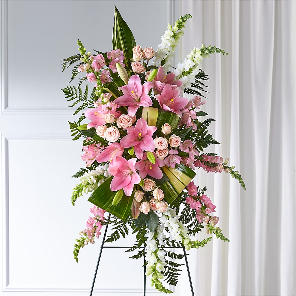 Elegant Embrace Standing Spray – Bloom Boutique Ny, Lake Grove NY