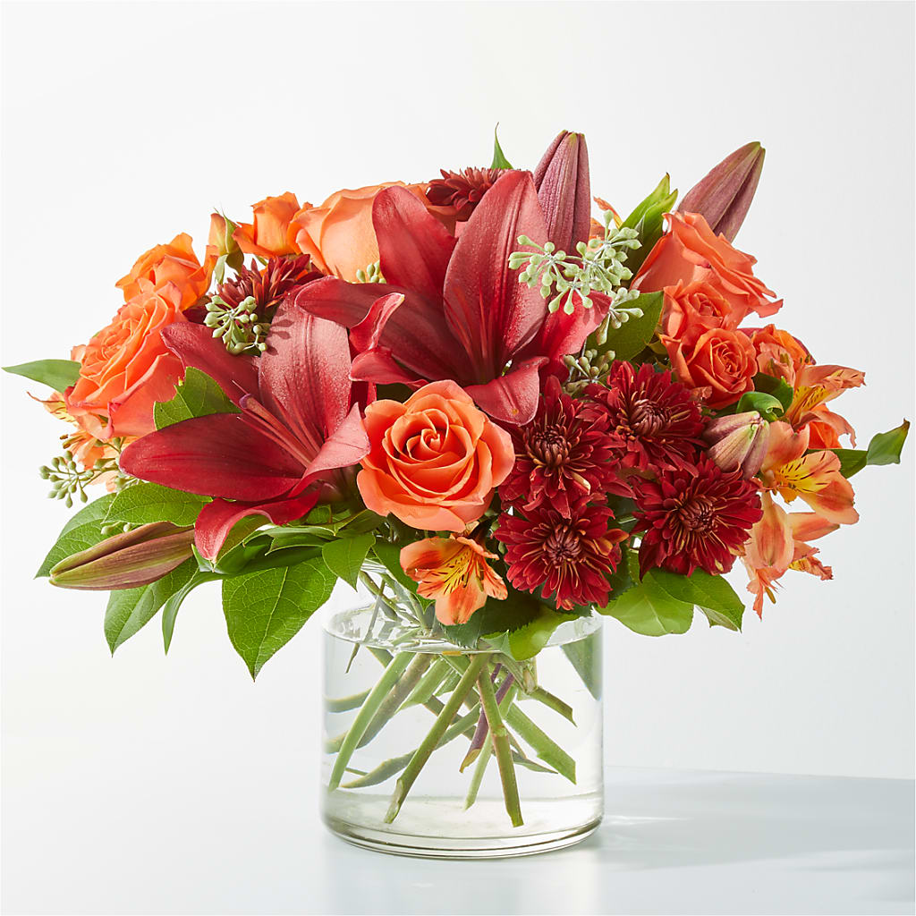 Crimson Leaves Bouquet – Bloom Boutique Ny, Lake Grove NY