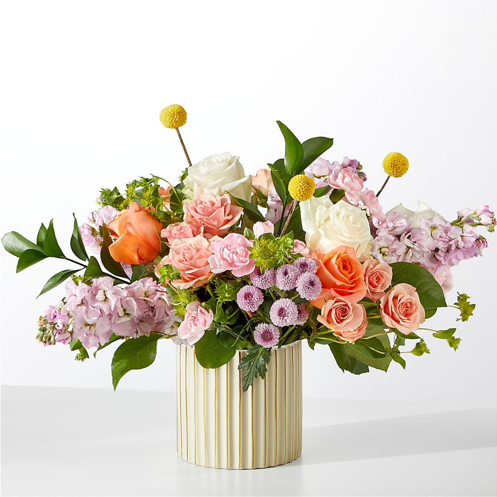 French Market Bouquet with Ivory Vase – Bloom Boutique Ny, Lake Grove NY