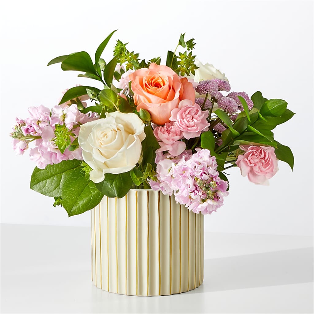 French Market Bouquet with Ivory Vase – Bloom Boutique Ny, Lake Grove NY