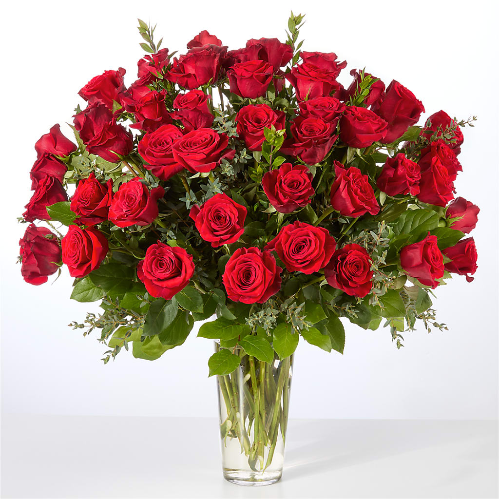 Forever Yours Fifty Stem Red Rose Bouquet – Bloom Boutique Ny, Lake Grove NY
