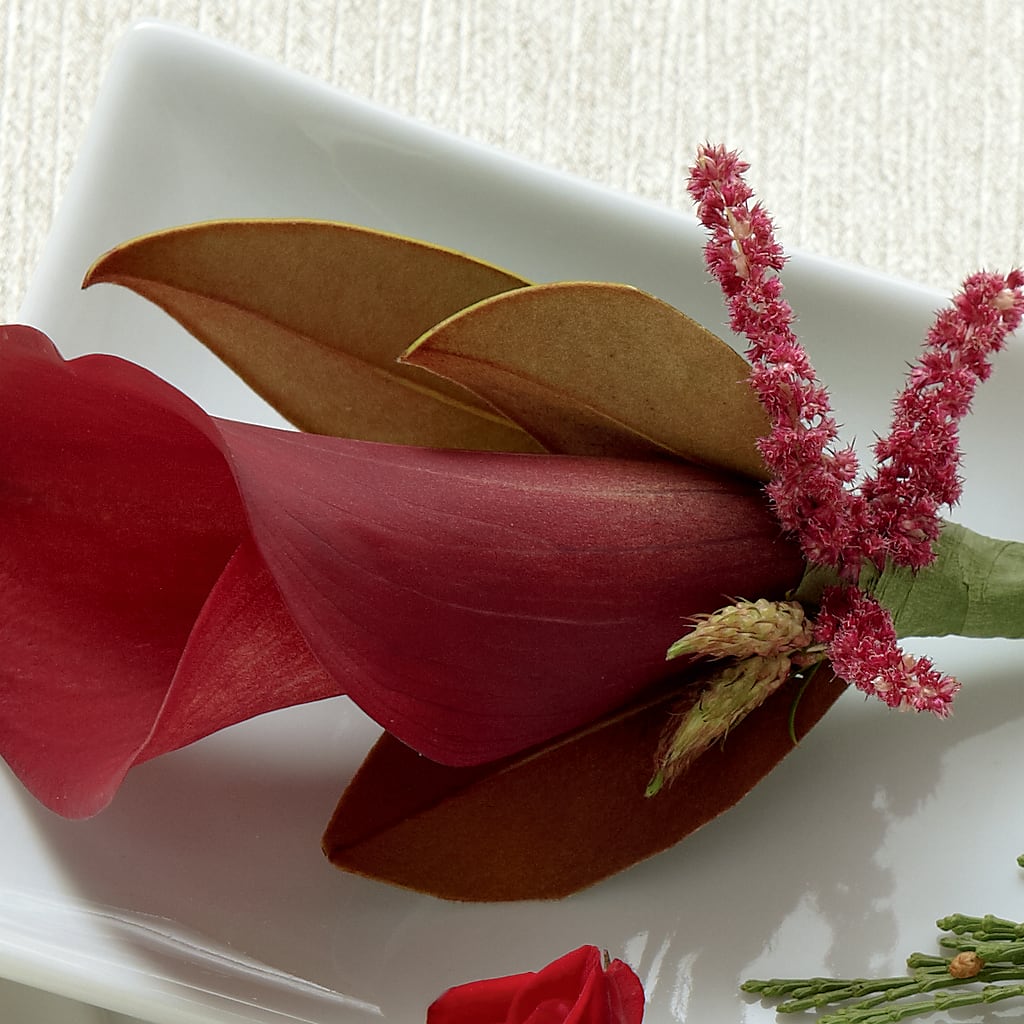 Red Calla Boutonniere – Bloom Boutique Ny, Lake Grove NY