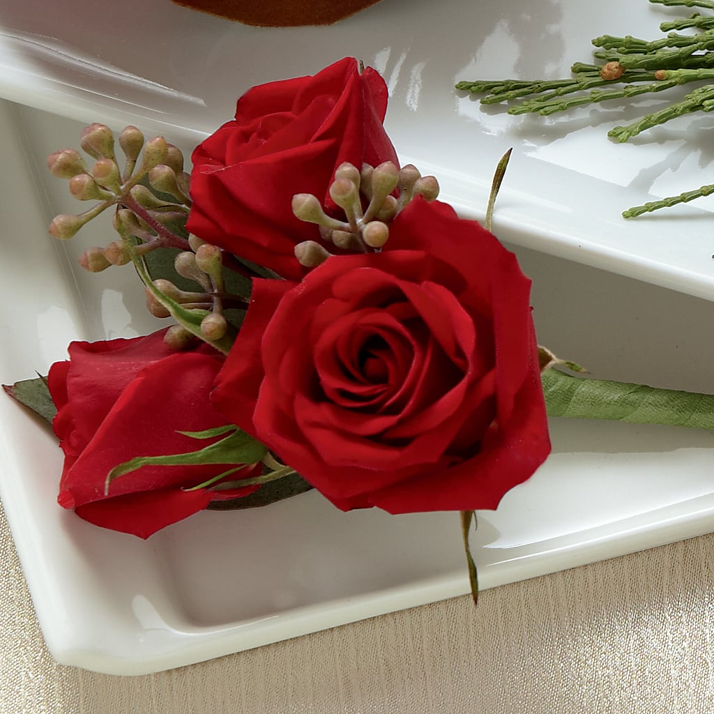 Red Spray Rose Boutonniere – Bloom Boutique Ny, Lake Grove NY