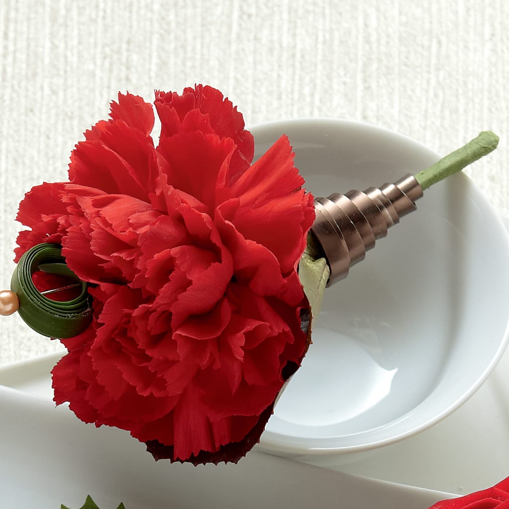 Red Carnation Boutonniere – Bloom Boutique Ny, Lake Grove NY