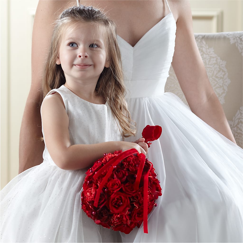 Pure at Heart Flower Girl Arrangement – Bloom Boutique Ny, Lake Grove NY
