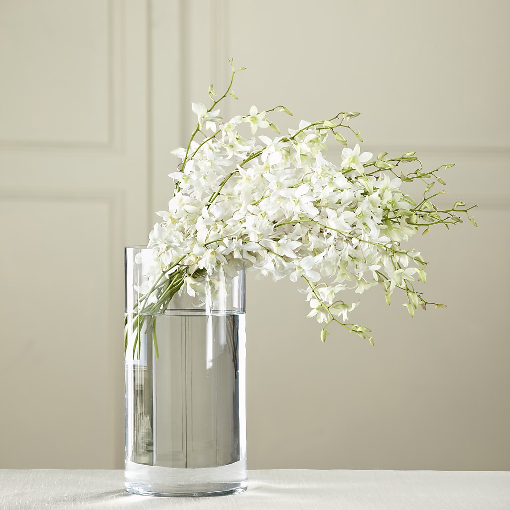 White Dendrobium Bouquet – Bloom Boutique Ny, Lake Grove NY