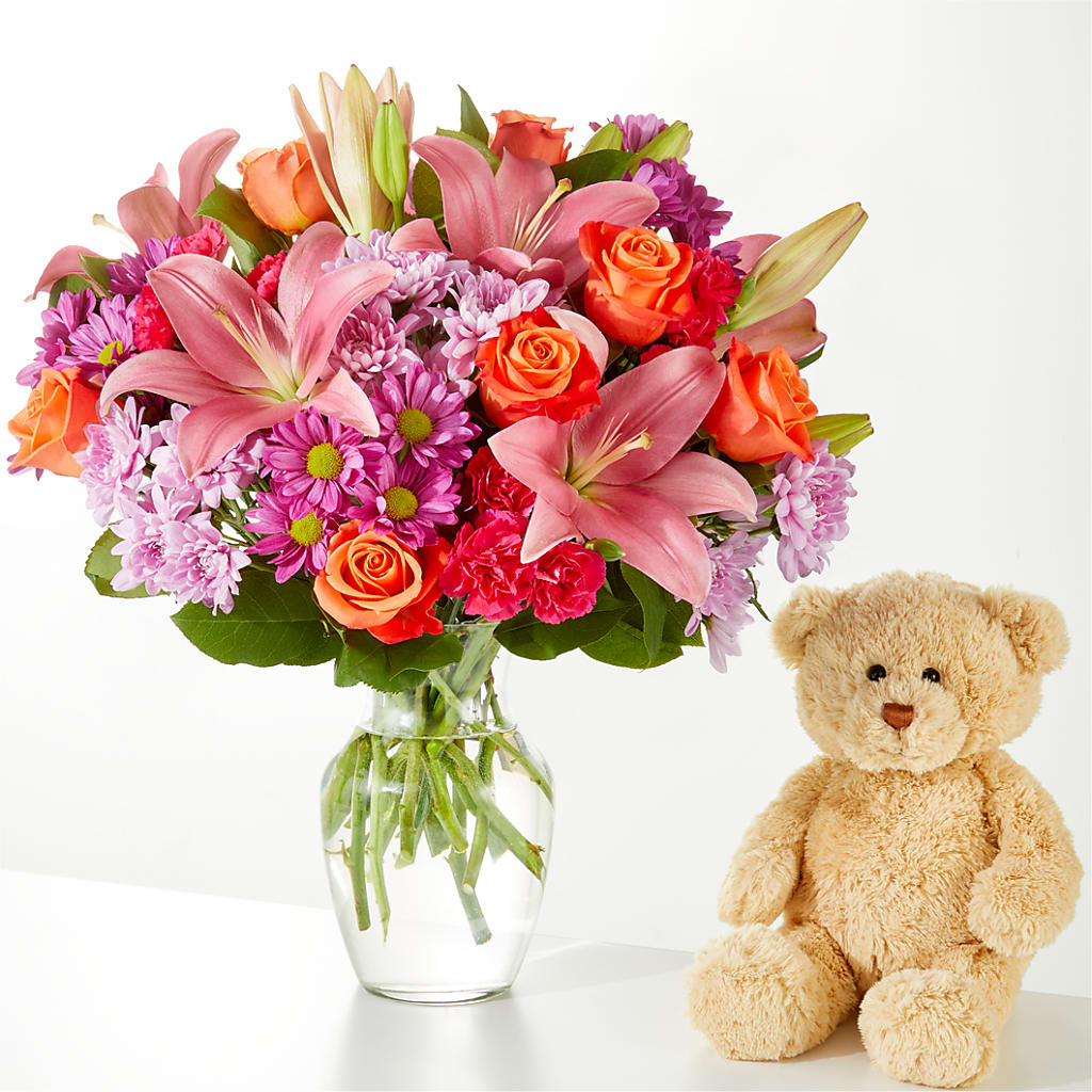 One and Only Bouquet and Bear Bundle –  Bloom Boutique Ny, Lake Grove NY