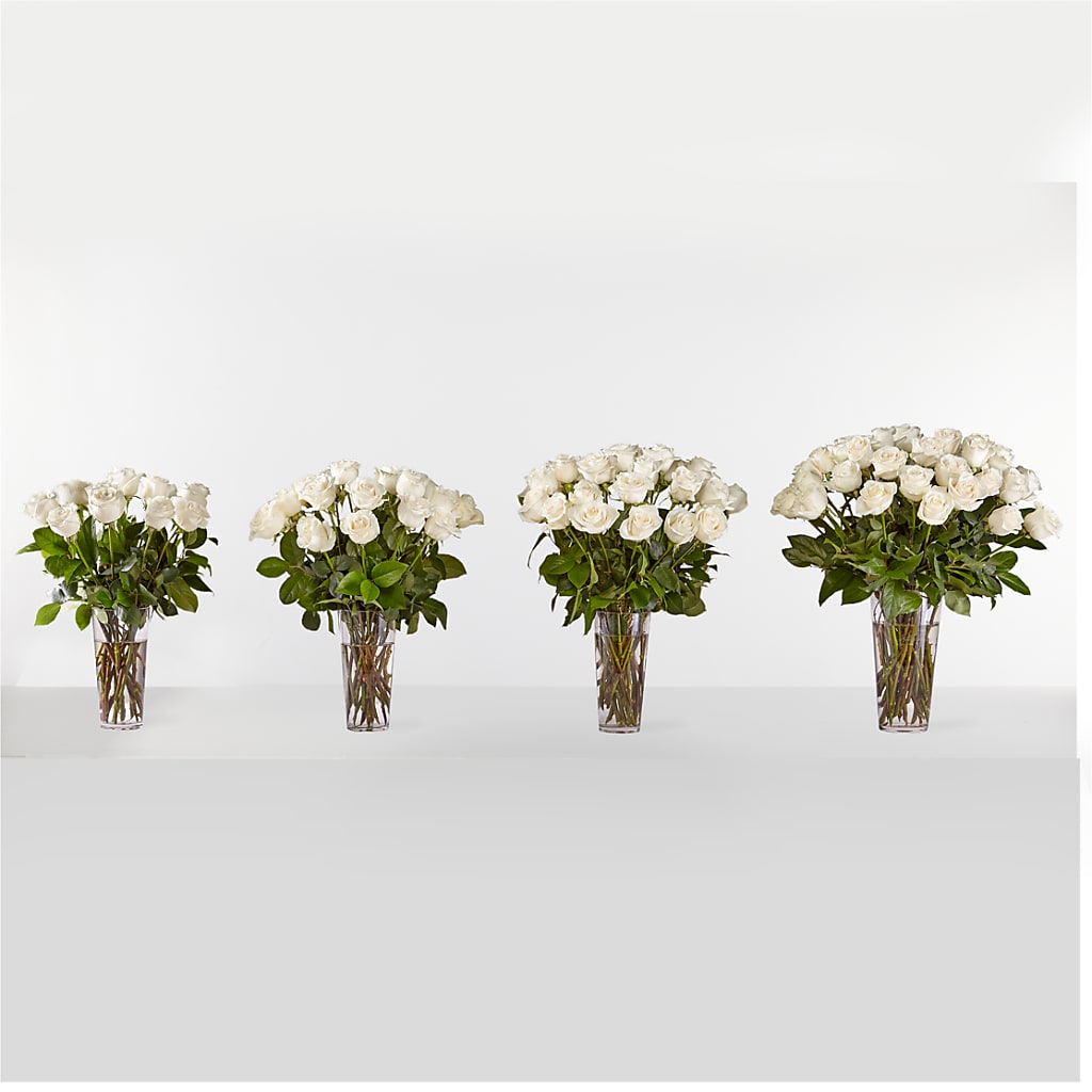 Long Stem White Rose Bouquet –  Bloom Boutique Ny, Lake Grove NY