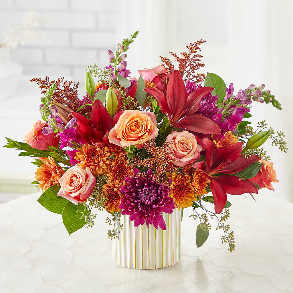 Burgundy Landscape Bouquet –  Bloom Boutique Ny, Lake Grove NY