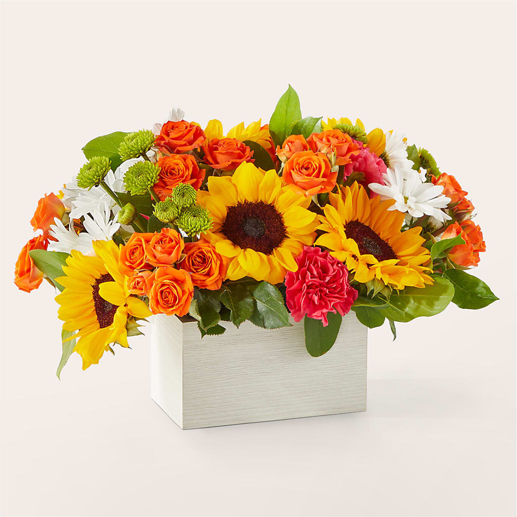 Sun-drenched Blooms Box Bouquet –  Bloom Boutique Ny, Lake Grove NY