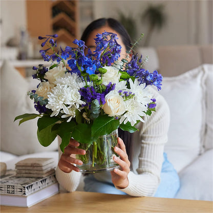 Cerulean Waves Bouquet –  Bloom Boutique Ny, Lake Grove NY