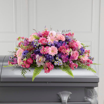 Glorious Garden Casket Spray –  Bloom Boutique Ny, Lake Grove NY