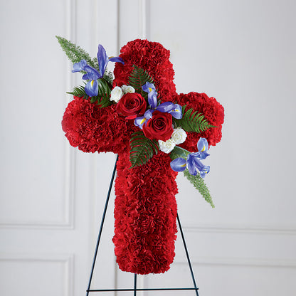 Faithful Hero Floral Cross –  Bloom Boutique Ny, Lake Grove NY