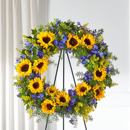 Bright Rays Wreath –  Bloom Boutique Ny, Lake Grove NY