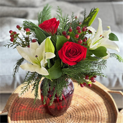 Evergreen Delight Bouquet –  Bloom Boutique Ny, Lake Grove NY