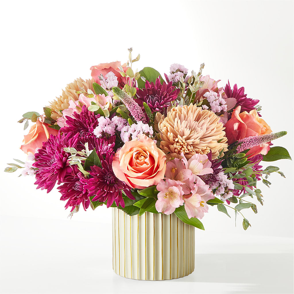 Berry Cobbler Bouquet with Ivory Vase –  Bloom Boutique Ny, Lake Grove NY