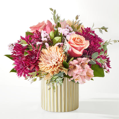Berry Cobbler Bouquet with Ivory Vase –  Bloom Boutique Ny, Lake Grove NY