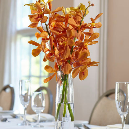 Orange Mokara Bud Vase –  Bloom Boutique Ny, Lake Grove NY