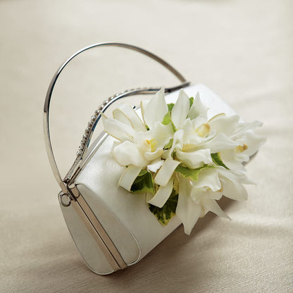 White Purse Decor –  Bloom Boutique Ny, Lake Grove NY